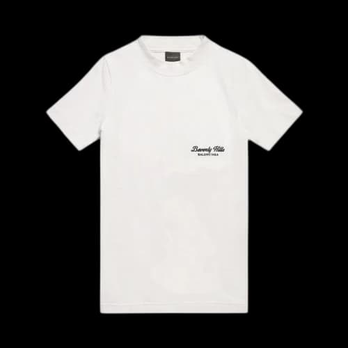 Balenciaga Fitted T-Shirt 'Off White/Black'