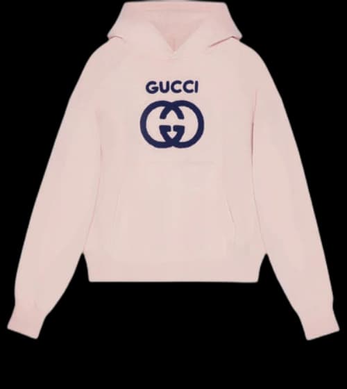 Gucci Cotton Jersey Sweatshirt With Embroidery 'Light Pink' (Women's)