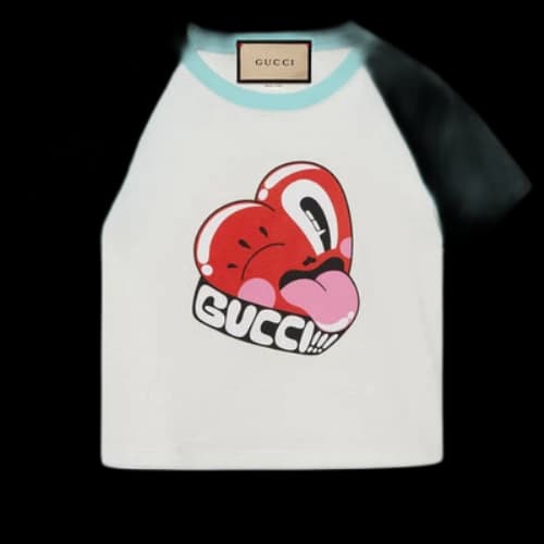 Gucci Cotton Jersey Short Sleeved T-Shirt 'Off White' (Women's)