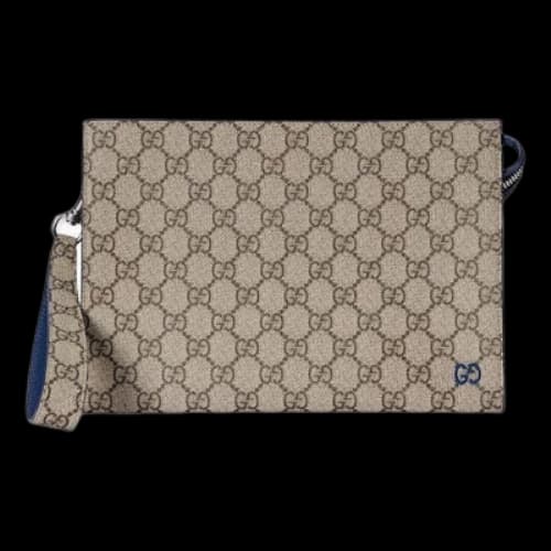 Gucci Pouch With GG Detail 'Beige Ebony Supreme'