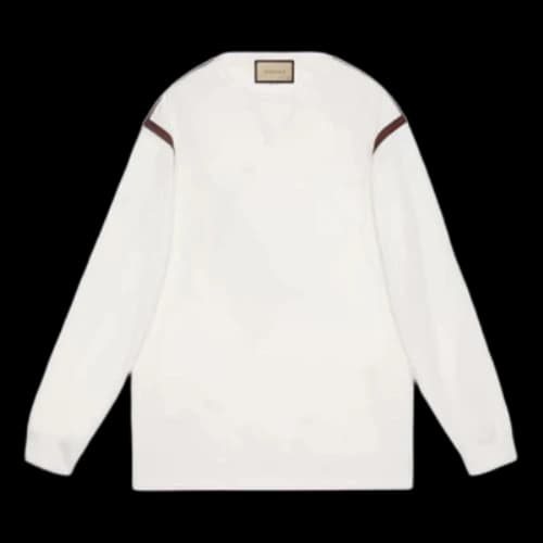 Gucci Web Long Sleeve T-Shirt 'White'
