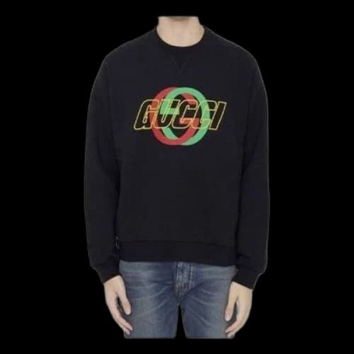 Gucci Cotton Jersey Sweatshirt With Embroidery 'Black'