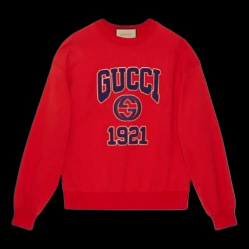 Gucci Cotton Jersey Sweatshirt With Embroidery 'Red'