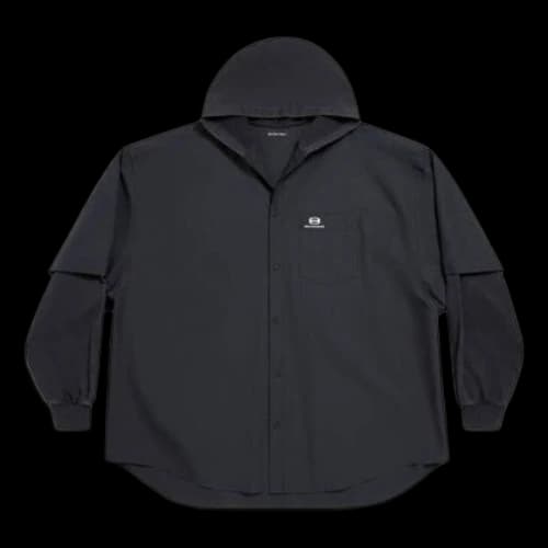 Balenciaga Unity Sports Icon Patched Shirt Large Fit 'Black'