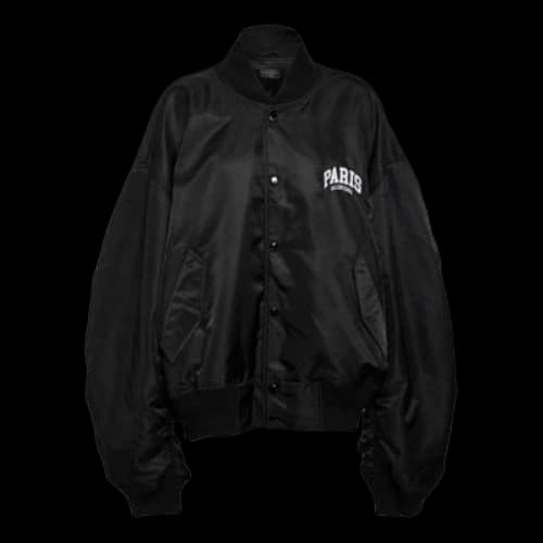 Balenciaga Paris Varsity Jacket 'Black' (Women's)
