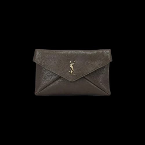 Saint Laurent Cassandre Large Envelope Pouch 'Light Musk'