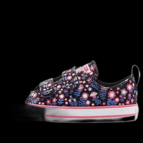 (TD) Converse Chuck Taylor All Star Low Top Flowered Purple/Pink