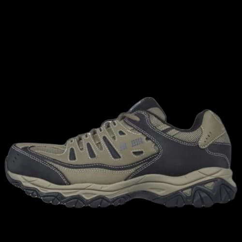 Skechers Work Relaxed Fit :Cankton ST Shoes 'Olive Green Black'