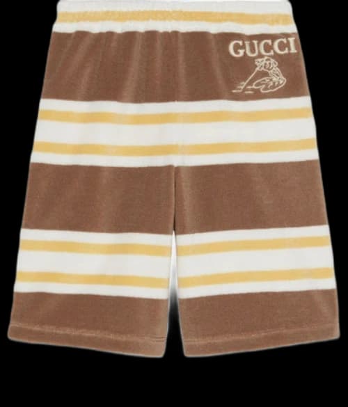 (GS) Gucci x Peter Rabbit Terry Cloth Shorts 'Yellow Brown'