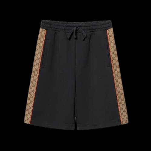 Gucci GG Monogram Panel Shorts 'Dark Grey'