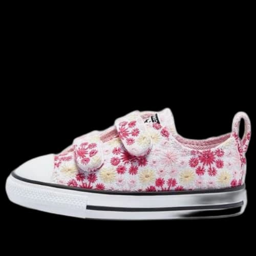 (TD) Converse Chuck Taylor All Star Low Top Embroidery Pink/Yellow