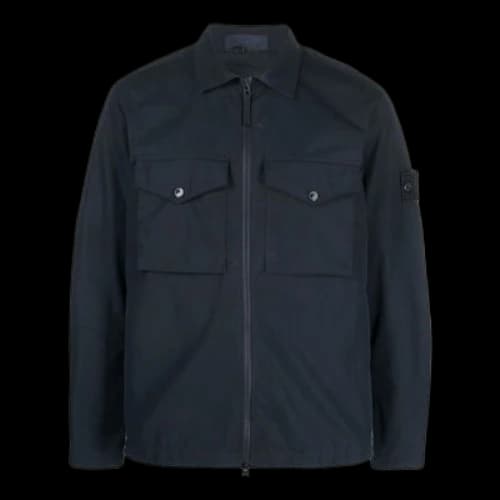 STONE ISLAND Ghost Overshirt 'Navy'