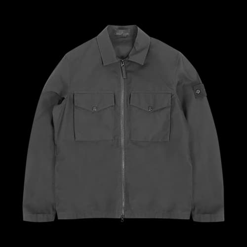 STONE ISLAND Ghost Overshirt 'Black'