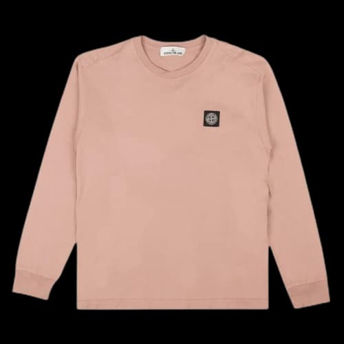 Stone Island Patch Long-Sleeve T-Shirt 'Pink'
