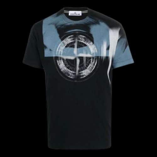 STONE ISLAND Graphic Print T-shirt 'Black'