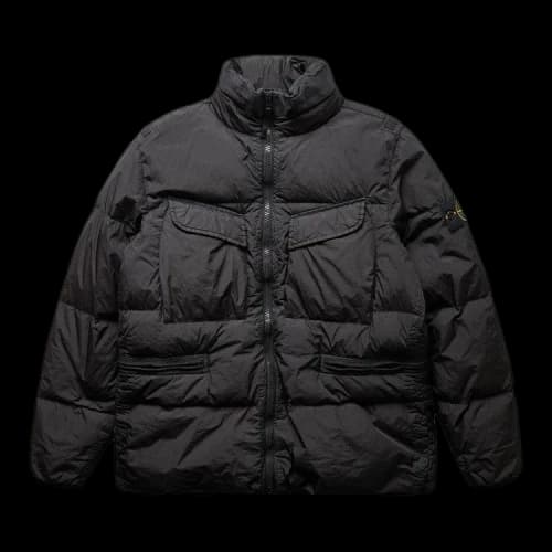 STONE ISLAND Logo Patch Padded Jacket 'Black'