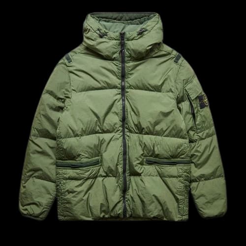 STONE ISLAND Crinkle Reps Down Jacket 'Green'
