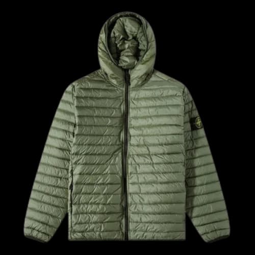 STONE ISLAND Lightweight Hooded Down Jacket 'Green'