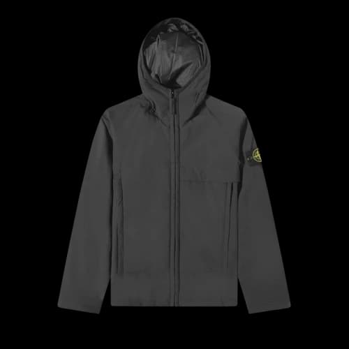STONE ISLAND Soft-Shell Primaloft Hooded Jacket 'Black'