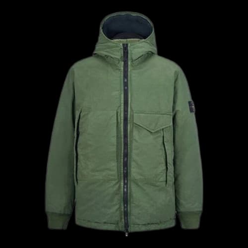 STONE ISLAND Opaque Down Jacket 'Olive Green'