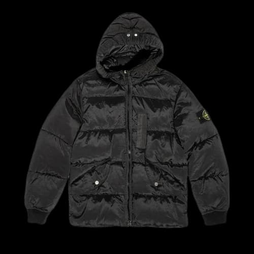 STONE ISLAND Nylon Metal Hooded Down Jacket 'Black'