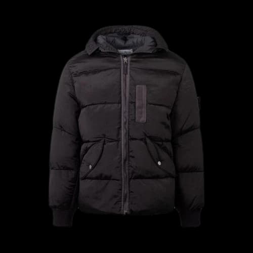 Stone Island Hooded Down Jacket 'Black'