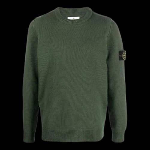 STONE ISLAND Classic Badge Sweater 'Green'