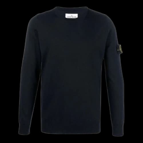 STONE ISLAND Crewneck Pullover Sweatshirt 'Navy'