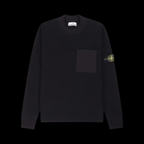 Stone Island Logo Patch Sweater 'Black'
