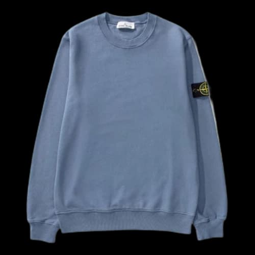 STONE ISLANDGarment Dyed Felpa Sweatshirt 'Blue'