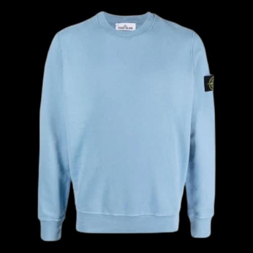 STONE ISLAND Crewneck Sweatshirt 'Light Blue'