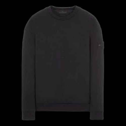 STONE ISLAND Ghost Crewneck Sweatshirt 'Black'