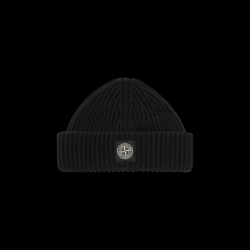 Stone Island Patch Logo Beanie 'Black'