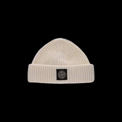 Stone Island Patch Logo Beanie 'Natural'
