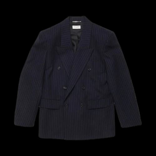 Saint Laurent Oversized Striped Jacket 'Navy/White'