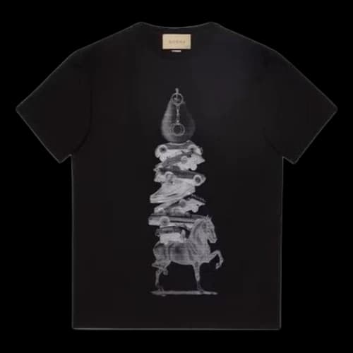 Gucci Cotton Jersey Printed T-shirt 'Black'