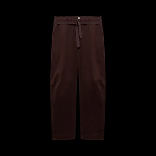 Stone Island Shadow Project Tie Waist Straight Leg Pants 'Brown'