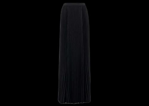 Balenciaga Elegant Black Maxi Skirt Black