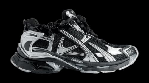 Balenciaga Runner Womens Black Silver