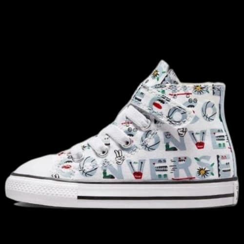 (TD) Converse Chuck Taylor All Star Easy-On High-Top Sneakers White/Blue