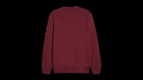 Puma Manchester City Graphic Crew Neck Sweatshirt Aubergine/White