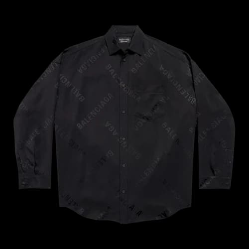 Balenciaga LS Cocoon Shirt Black