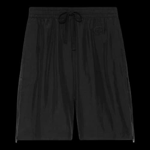 Gucci Black Silk Pong Shorts 'Black' (Women's)