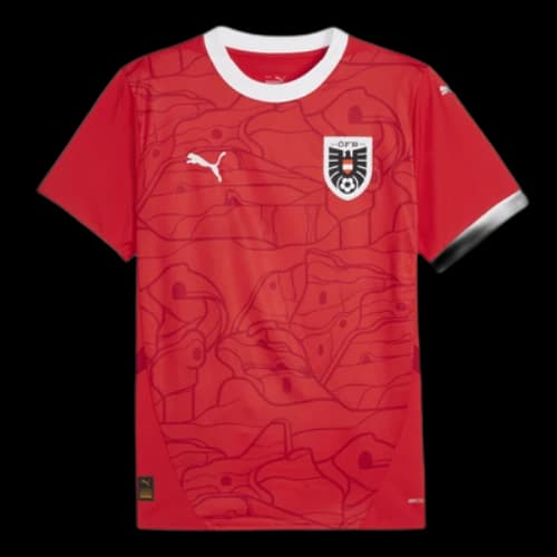 PUMA Austria 24 Replica Home Soccer Jersey 'Red'
