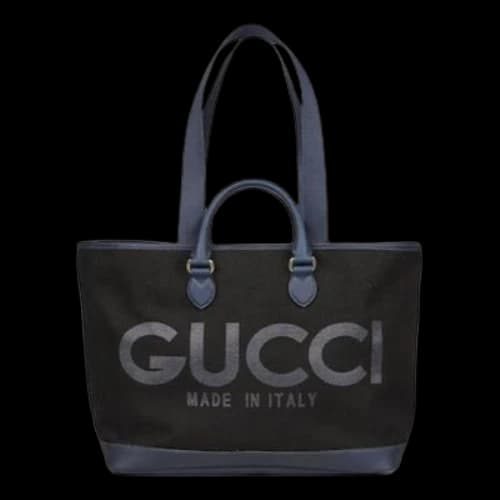 Gucci Large Tote Bag With Gucci Print 'Black'