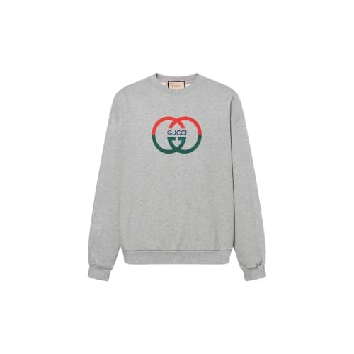 Gucci Cotton Jersey Printed Sweatshirt 'Grey'