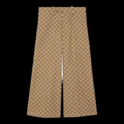 Gucci GG Canvas Trousers 'Camel Ebony' (Women's)