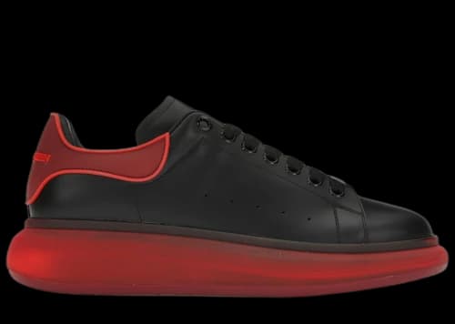 Alexander McQueen Oversized Black Red Translucent Sole