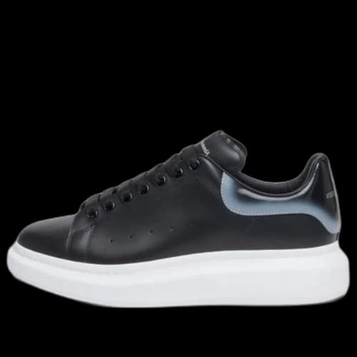 Alexander McQueen Larry Leather Sneakers 'Black White'