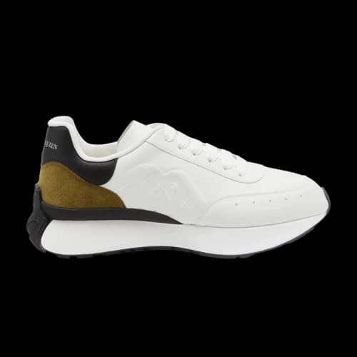Alexander McQueen Sprint Runner 'White Black Khaki'